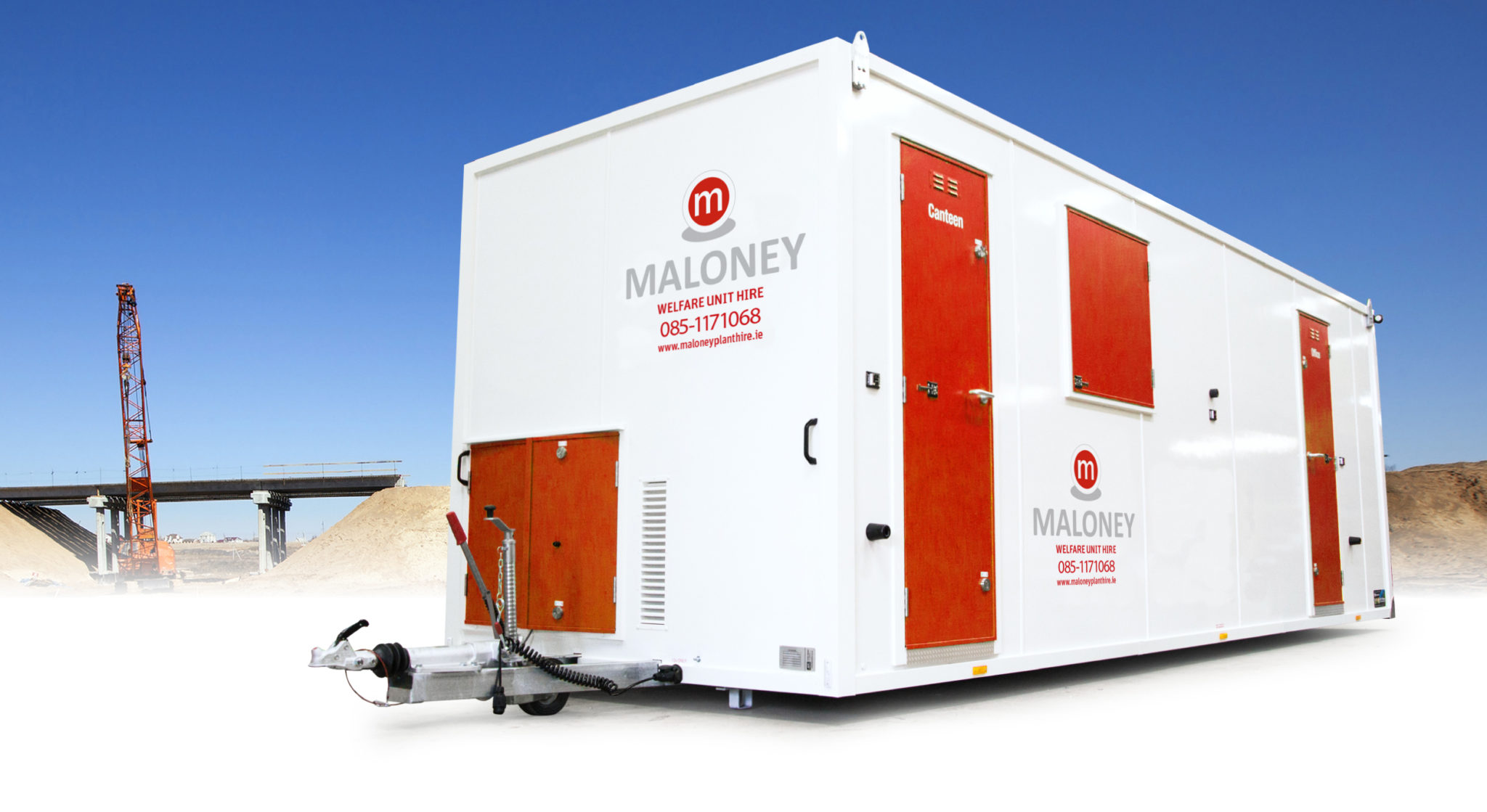 Mobile Welfare Unit Hire by Maloney Plant Hire, Ireland